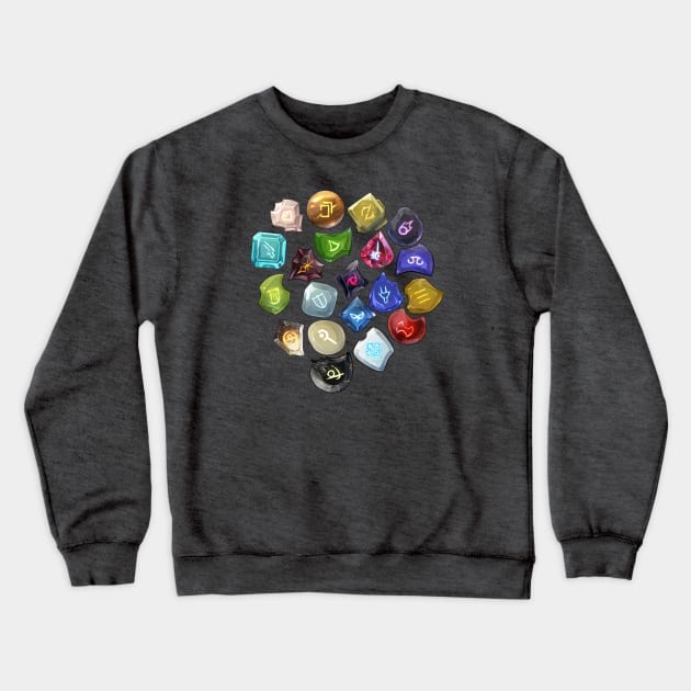 Soulstones (Endwalker Edition) Crewneck Sweatshirt by Carrion Beast